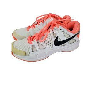 Nike Air Vapor Womens White Orange Tennis Shoes Athletic Sz 8 599364-103